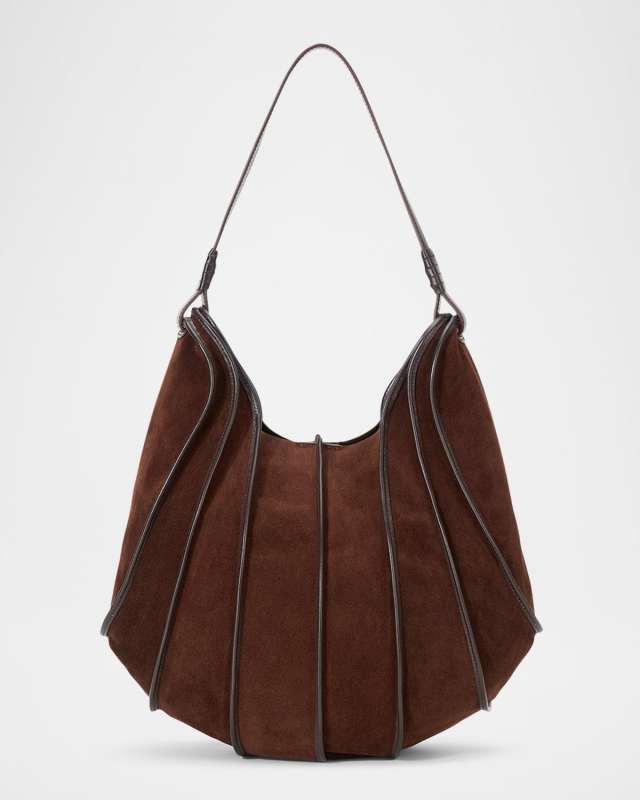 Wells Suede Hobo Bag